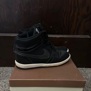 Force1 Black High-Top Sneakers
